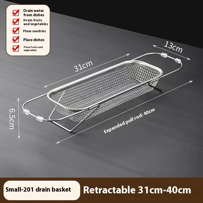Kitchen sink retractable vegetableashing