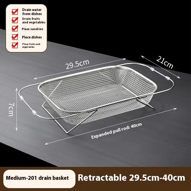 Kitchen sink retractable vegetableashing